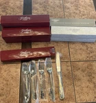 Gorham Golden Swirl Flatware Stainless 2 Tone 5 Piece Place Setting New Box. Fixed Price $50.00.