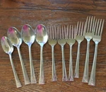 Oneida Usa Stainless Flatware Ledges 11 Assorted Pieces Modern Urban Forks Spoon. Fixed Price $17.90.