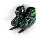 Nattork Adjustable Kids Ice Skate For Boys Girls Sz 1-4 Green Black. Fixed Price $27.96.