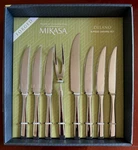 Mikasa Forged Delano 8 Pc Stainless Steel Carving Set & Steak Knives. Fixed Price $44.95.