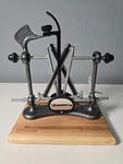 Warthog V-sharp A4 Elite Knife Sharpener Wood Base Adjustable Angle Diamond Hone. Fixed Price $69.99.