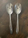 Imperial Brand Stainless Steel Serving Spoon Sfork Spork Salad Server Set. Fixed Price $14.95.