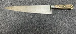 Very Nice Chef Knife 10 Carbon Steel Blade Wood Handle 3 Rivet Full Tang. Fixed Price $80.00.
