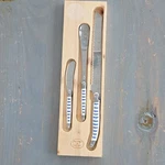 Laguiole Jean Dubost 3-PIECE Breakfast Set W/linen-colored Handles. Fixed Price $31.00.