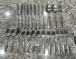 Oneida Fremont Flatware Lot Of 24 Forks Knives Spoons Serving Good Preowned. Fixed Price $37.79.