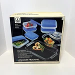 Anchor Hocking Oven Basics 15 Pc Bake & Store Glass Casserole Set Usa ***new***. Fixed Price $37.99.
