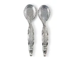 Arthur Court Designs Aluminum Alligator Figural Serving Set 12.5 Inch Long. Fixed Price $63.96.