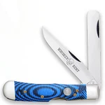 Whiskey Bent Blue Burst Trapper Bull Cutter Pocket Knife WB45-27. Fixed Price $44.97.
