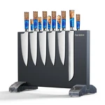 Fomidao Magnetic Knife Holder Block,black Stand For Kitchen Co.... Fixed Price $86.51.
