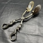 Sliver Plates Seahorse And Shell Salad Tongs- Treasures By Godinger. Fixed Price $20.00.