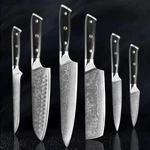 "shogun" Collection - Japanese VG10 Damascus Steel Knife Set. Fixed Price $295.00.