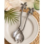 Mariposa Palm Tree Salad Servers Cast Aluminum Spoon Fork Coastal Decor. Fixed Price $30.00.