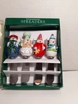 Vintage Christmas Boston Warehouse Set Of 4 Snowman Spreaders Party Dip Cheese. Fixed Price $9.99.