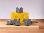 Mouse, Cheese Box, 3D Print, Rodent, Birthday Gift, Gag Mice, Animal Lover. Fixed Price $25.00.