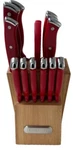 **14PC Farberware Edgekeeper Triple Riveted Knife Block Set W/built-in Sharpener. Fixed Price $38.63.
