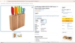 Fiesta 11 Piece Forged Solid Cutlery Knife Set Wood Block Multicolor. Fixed Price $247.00.