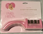 Paris Hilton 3-STAGE Manual Knife Sharpener Pink Non-slip Base Ergonomic. Fixed Price $12.79.