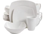 Gibson Overseas 16 Piece Zen Buffetware Dinnerware Set, White, Fine Ceramic. Fixed Price $53.99.