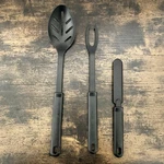 Calphalon 3-PIECE Nylon Kitchen Utensil Set Slotted Spoon, Fork, & Knife. Fixed Price $12.00.