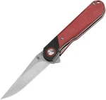 New Kizer Cutlery Comet Linerlock Red Denim V3614C4. Fixed Price $89.00.