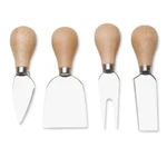 Tag Cheese Utensils Set, Natural Handles - Of 4 (690109). Fixed Price $27.99.
