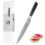 Zayiko Carving Knife, 8.3-INCH Blade Damascus Chef Made Of 67 Layers Da.... Fixed Price $150.74.