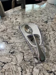 Spoon Rest Two Tone By Guzzini, Italian- Durable Acrylic White And Clear. Fixed Price $10.00.
