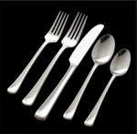 Gorham Crate & Barrel Scoop Mirror 20-PIECE Flatware Set New In Box. Fixed Price $195.00.