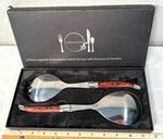French Home Laguiole Salad Servers 2 Piece Set Rosewood Handles With Bee In Box. Fixed Price $20.75.