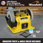 Woodskil 8 Inch Low Speed Wet Stone Grinder, 1.1AMP Water Cooled Knife. Fixed Price $120.00.