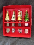 Boston Warehouse Trading Christmas Tree Cheese/ Dip Spreaders Of 4. Fixed Price $7.96.