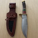 Marbles Hunter Fixed-blade Knife 6" Satin Stainless Steel Stag Handle. Fixed Price $39.99.