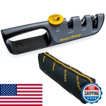 Razorsharp Knife Sharpener Adjustable Angle Guide Diamond-coated Ceramic. Fixed Price $78.06.