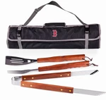Boston Red Sox Mlb Bbq Grill Set 3-PIECE Tool Tote Black. Fixed Price $50.00.
