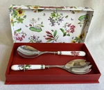 Portmeirion Exotic Botanic Garden Salad Servers / Nib. Fixed Price $14.00.