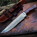 Bigcat Roar Patriot Handmade Damascus Steel Fixed Blade Hunting Knife 14" W.... Fixed Price $116.89.