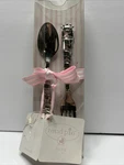 Mud Pie Baby Girl Princess Beaded Spoon And Fork Item# 17159. Fixed Price $20.00.