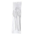 Boardwalk Cutlery Kit, Mediumweight, Fork/knife/spoon, Plastic, White, 500/CT. Fixed Price $56.34.