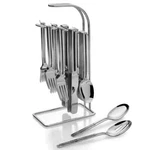 Hanging Flatware Set W/ Rack Service For 8 Elegant Casual Modern Silverware New. Fixed Price $129.95.