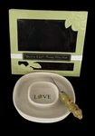 Nib Kate Aspen "olive You" Ceramic Dish Holder And Spreader. Fixed Price $6.95.