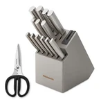 Kitchenaid Gourmet 15-PC. Japanese Steel Knife And Sharpener Block Set. Fixed Price $170.00.
