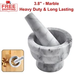 White Marble Mortar And Pestle For Grinding Spices, Herbs, Garlic & More - 3.8". Fixed Price $30.59.