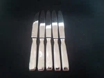 5 Ricci Argentieri Art Deco Stainless Flatware Knives 1 Steak 4 Dinner. Fixed Price $46.09.