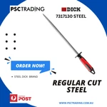 Dick Round Regular Cut Butcher Knife Sharpening Steel 12" With Non Slip Handle. Fixed Price $68.26.
