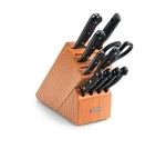 Knife Block Set 11 Piece Gourmet Beech Wood Sthof Model 1095071004. Fixed Price $439.99.