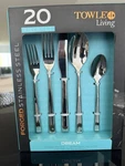 Towle Living Dream 20PCS Flatware Set, Silver. Fixed Price $54.44.