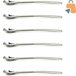 6-PIECE Stainless Steel Tiny Spoon Set Elegant Condiment Serving Utensils. Fixed Price $34.16.