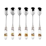 Spode Woodland Teaspoons With Bird Motifs (set Of Six). Fixed Price $31.99.