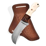 Handmade 1095 Steel Lineman Hawkbill Knife With Leather Sheath, Fixed Blade.... Fixed Price $68.58.