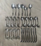 46 Piece Oneida Independence 3 Tine Dinner Forks Deluxe Stainless Flatware Set. Fixed Price $245.00.